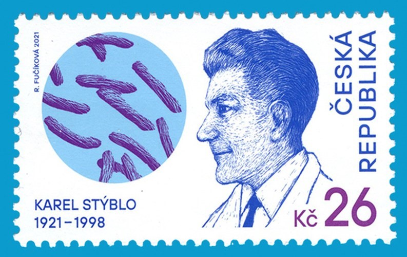 Dr. Karel Stýblo, světově uznávaný bojovník s tuberkulózou, ´dostal´ k výročí 100 let od svého narození známku, kterou vydala Česká pošta.