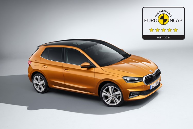 Nová ŠKODA FABIA získala pět hvězdiček v testu Euro NCAP