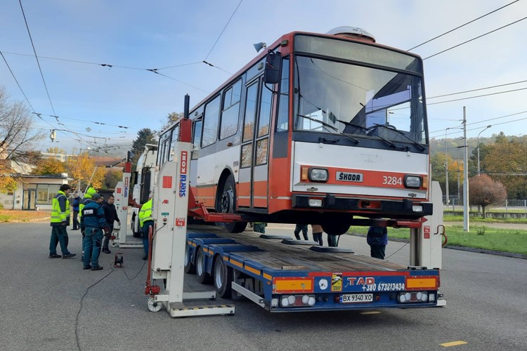 Tři brněnské trolejbusy míří na Ukrajinu