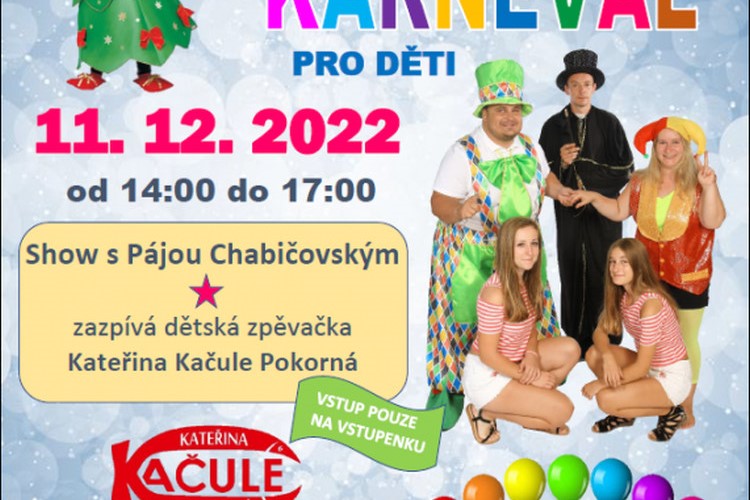 Vánoční karneval pro děti bude zdarma. V maskách se sejdou v?Městském domě