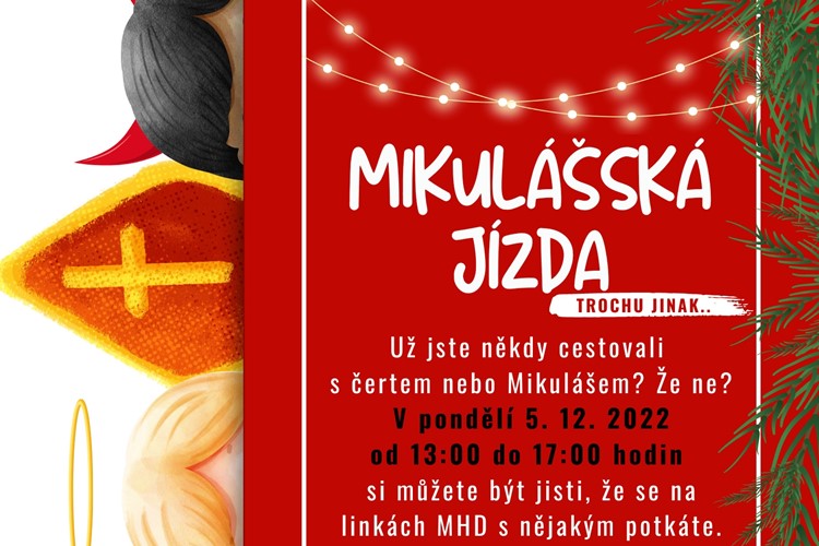 Mikuláš v MHD odmění hodné cestující