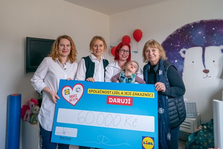 Příspěvek ze sbírky Srdce dětem na rehabilitace pro malou Bertičku