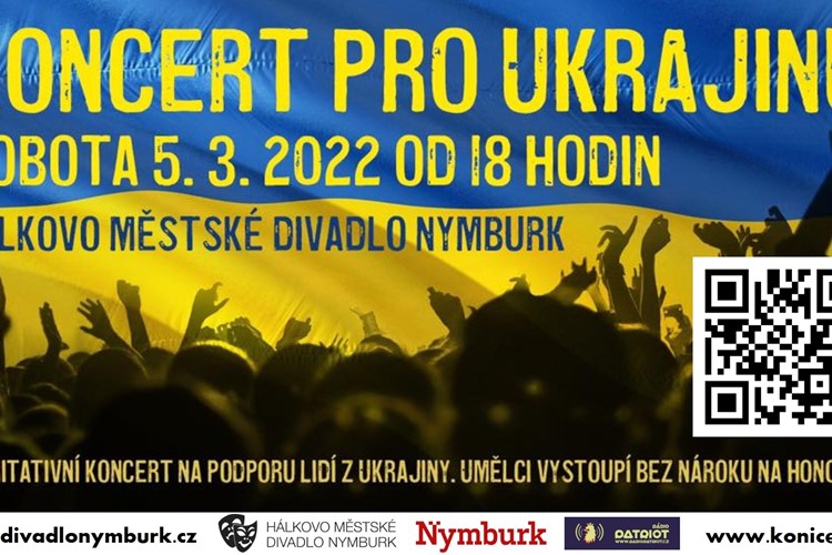 Na podporu lidí na Ukrajině v Nymburce zazpívá Xind X, Bára Štěpánová i Jan Neckář