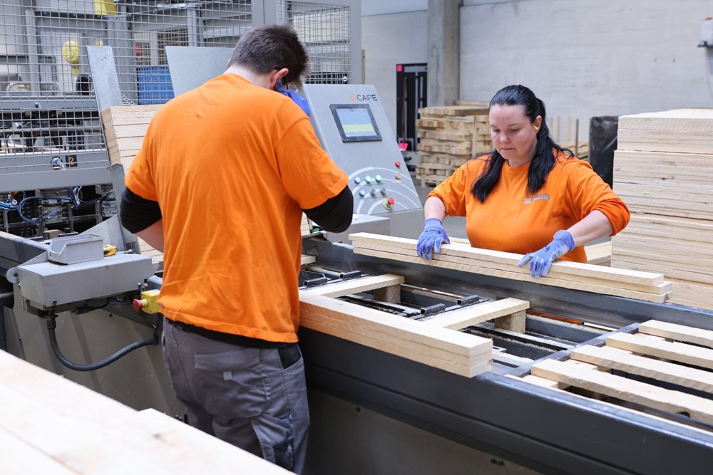 Pracovníci firmy KLAUS Timber.