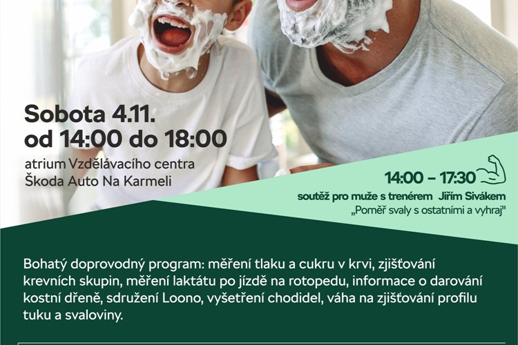 Den zdraví pro muže poprvé nabídne program nejen pro sportovce