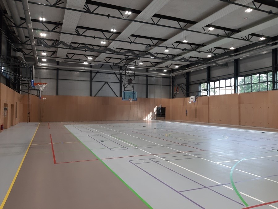 Nová moderní tělocvična třineckého gymnázia.