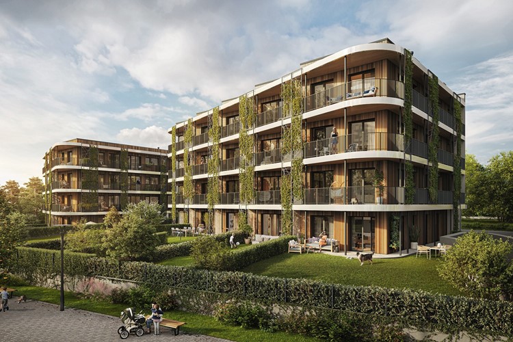 První bytové domy ze dřeva v Praze vznikají v rámci rezidenčního projektu Arcus City 