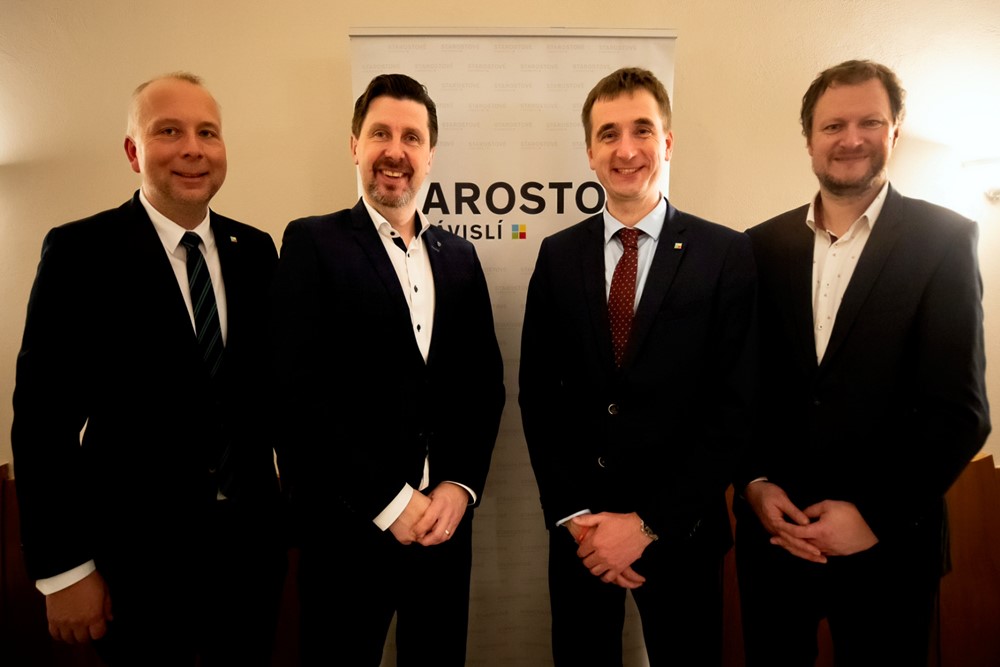 Zleva Radek Hošek, Pavel Pacal, Lukáš Vlček a Pavel Hájek.