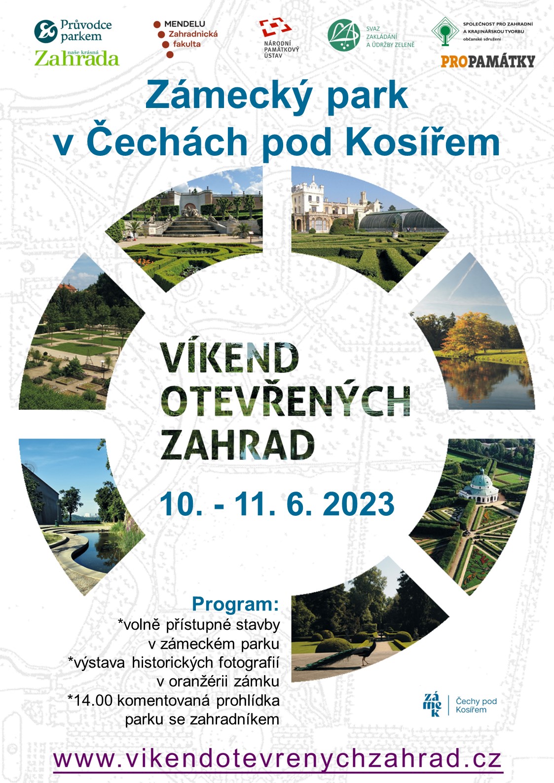 Víkend otevřených zahrad v zámeckém areálu v Čechách pod Kosířem