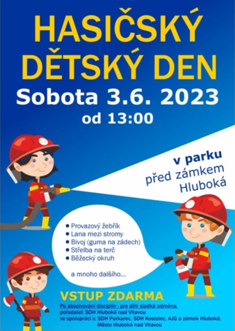 Hasičský dětský den na Hluboké