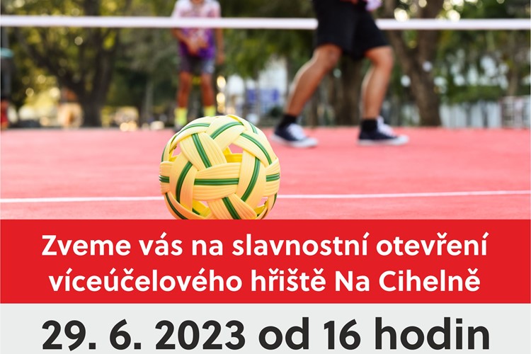 Nové víceúčelové hřiště Na Cihelně otevře čtvrteční sportovní akce Na hřišti to žije!