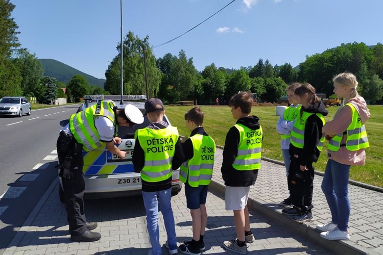 Dětská dopravní policie v Rožnově pod Radhoštěm