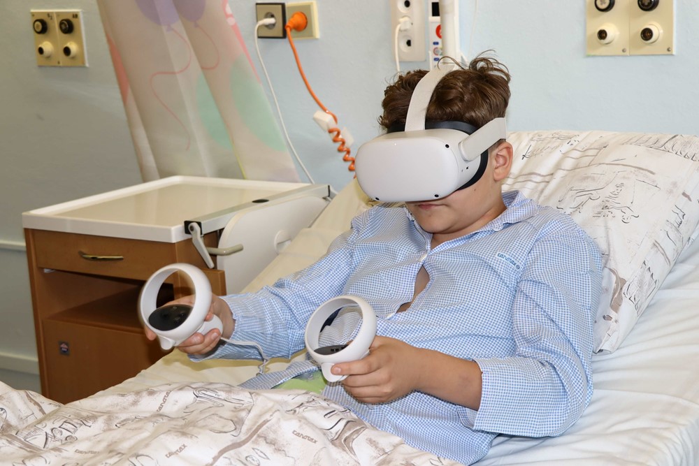 Virtuální realita odbourává strach u dětských pacientů.