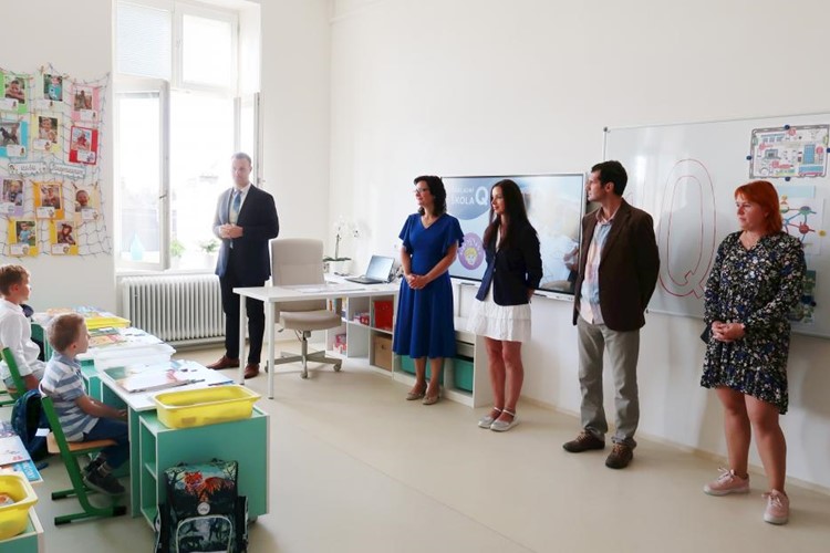Základní škola Q v Prostějově přivítala v lavicích své první žáky