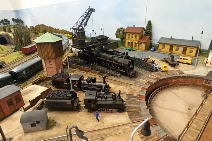 Muzeum modelové železnice - nádraží Praha-Prosek