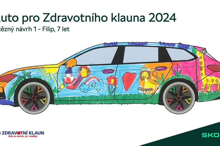 Čtvrtý ročník soutěže Auto pro Zdravotního klauna: letos děti navrhnou design vozu Škoda Kodiaq iV