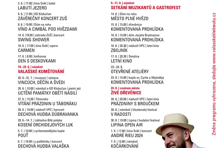 Klobucké kulturní léto láká na svůj multižánrový program