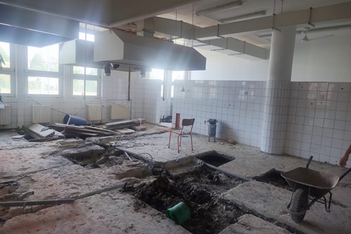 Na ZŠ Mánesova probíhá rekonstrukce kuchyně a jídelny