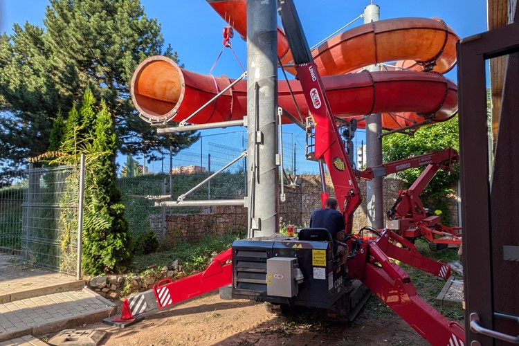 Aquapark Kohoutovice pokračuje v modernizaci. Nový tobogan bude hotov v listopadu