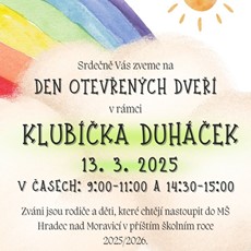 Klubíčko Duháček