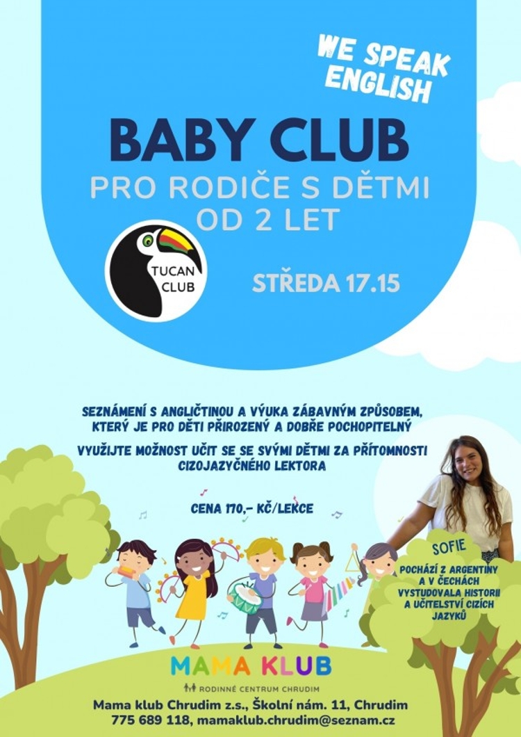 BABY CLUB angličtina pro rodiče s dětmi od 2 let