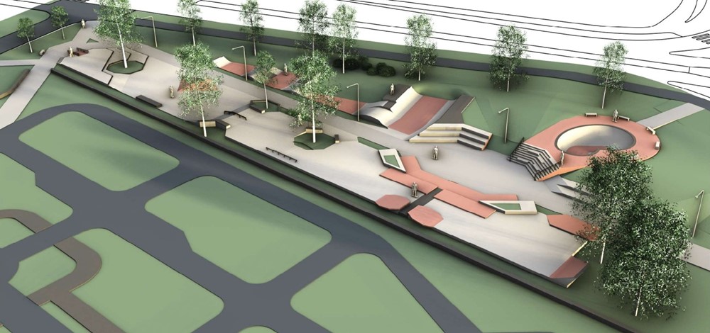 Nový volnočasový park pro skateboardisty a koloběžkáře v Bohnicích: Sen se stává skutečností.