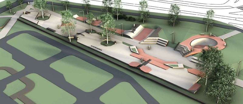 Nový volnočasový park pro skateboardisty a koloběžkáře v Bohnicích