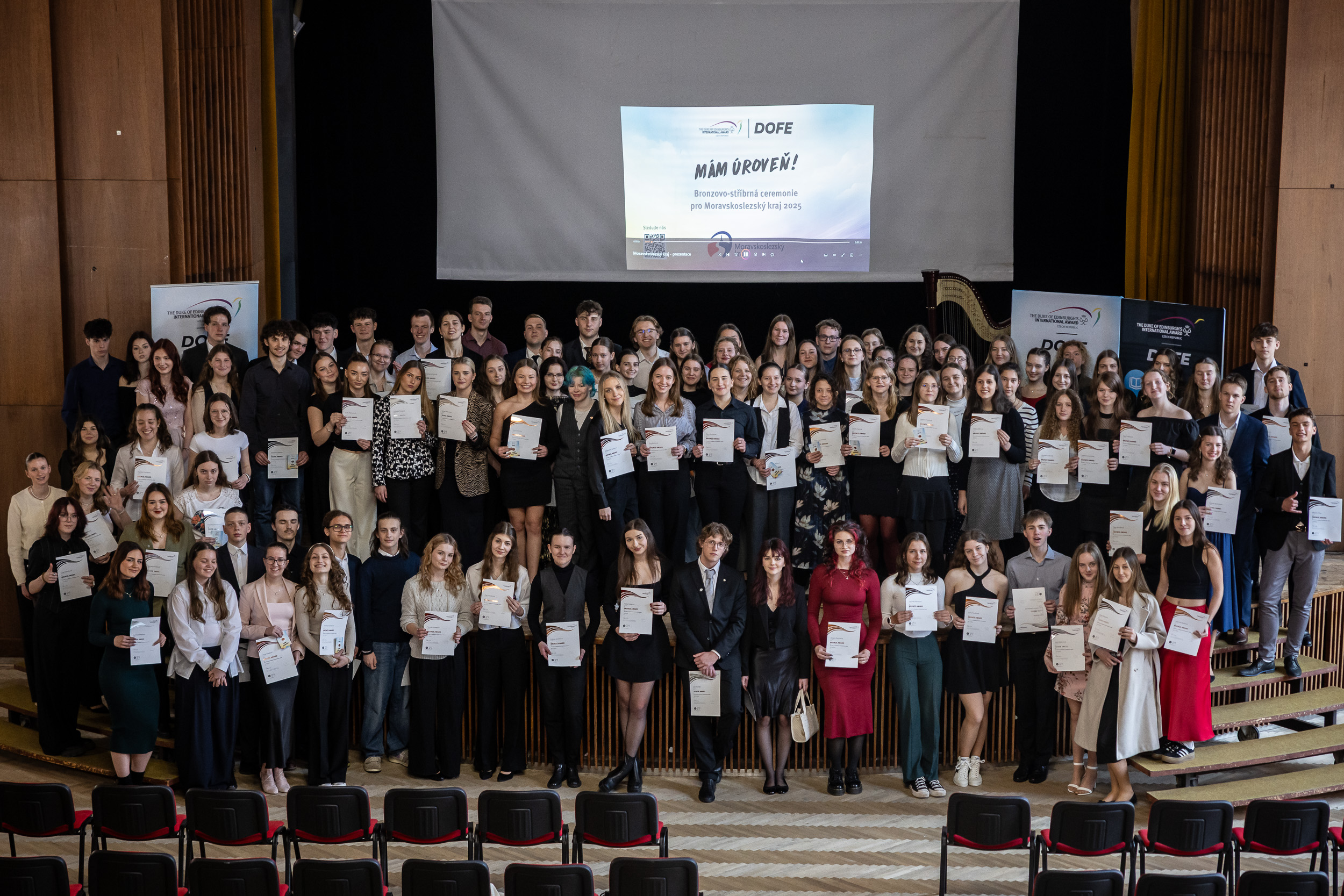 Skoro dvě stě lidí z Moravskoslezského kraje si v Ostravě převzalo ocenění DofE