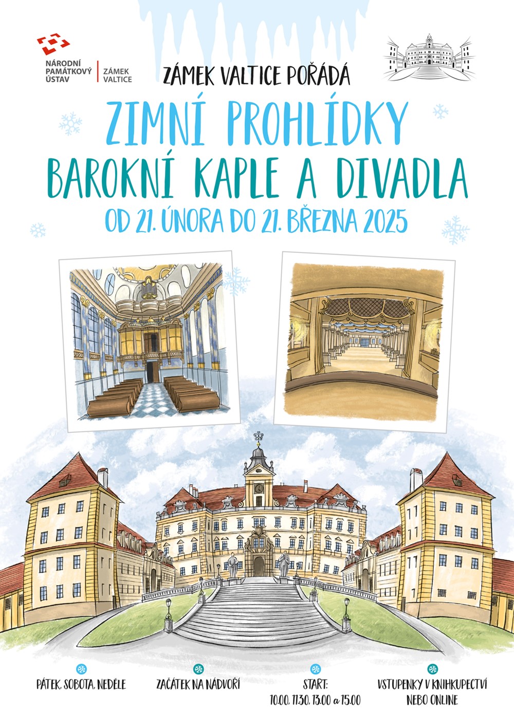 Zimní prohlídky na zámku Valtice
