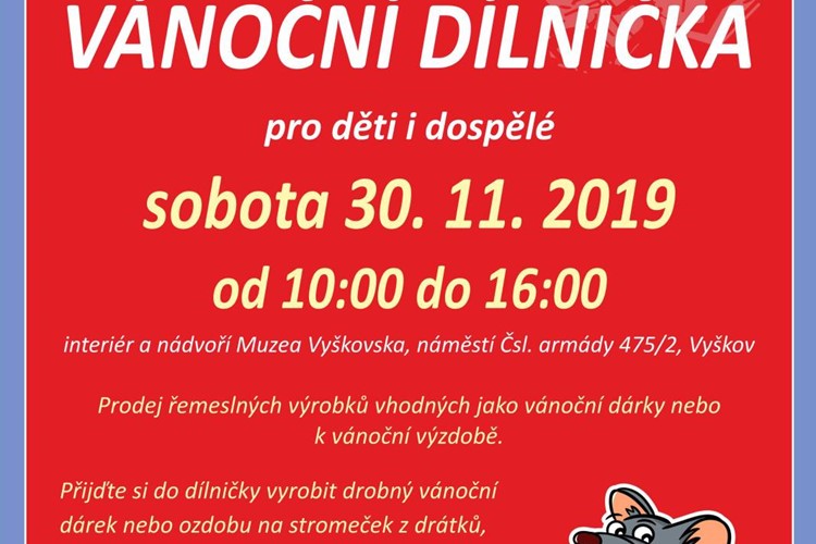 Sobota bude v Muzeu Vyškovska patřit hned třem akcím