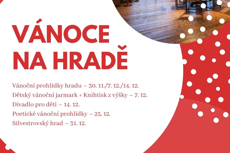 Vrcholem adventu na hradě Šternberk bude tradiční Dětský vánoční jarmark