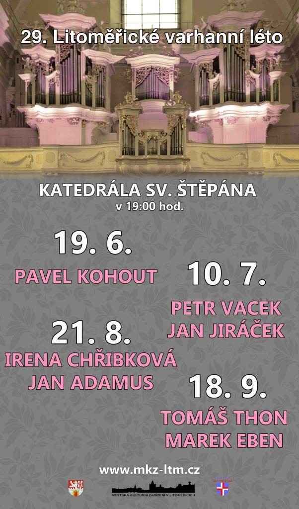 Litoměřické varhanní léto rozezní katedrálu sv. Štěpána