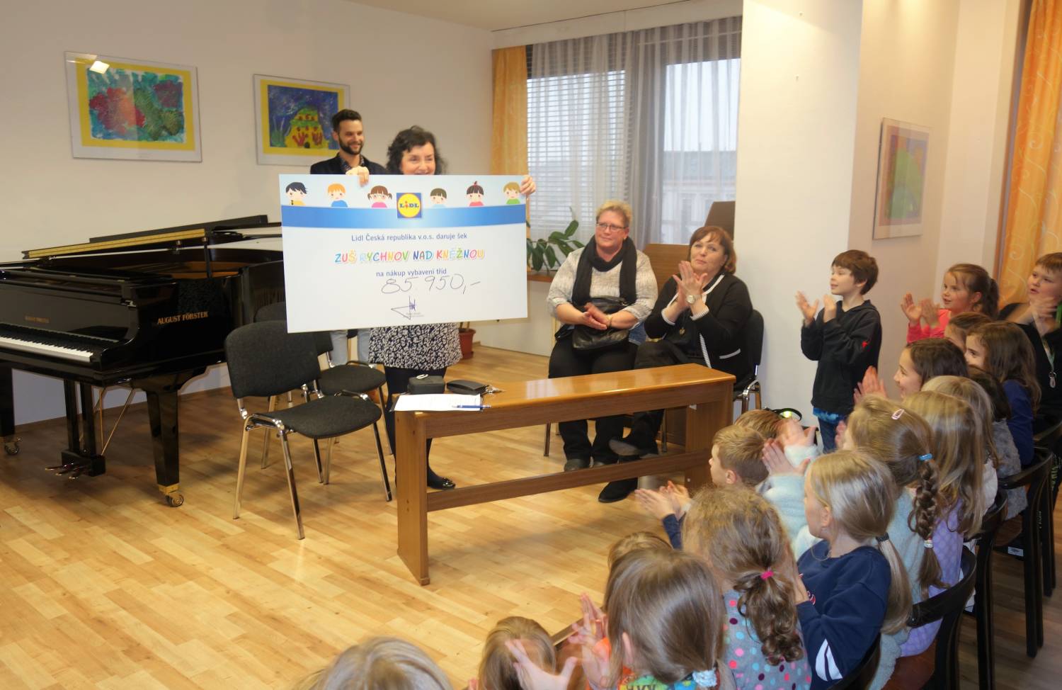 ZUŠ Rychnov nad Kněžnou získala od Lidlu 85 950 korun