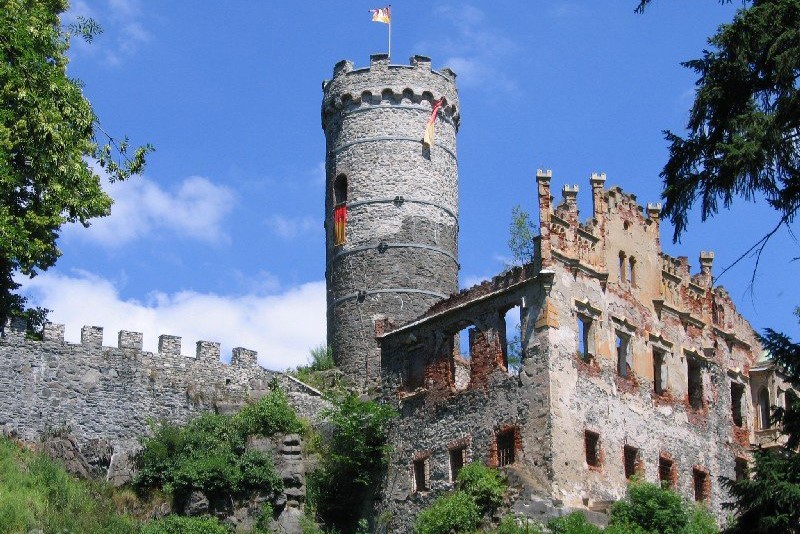 Horní hrad Hauenštejn.