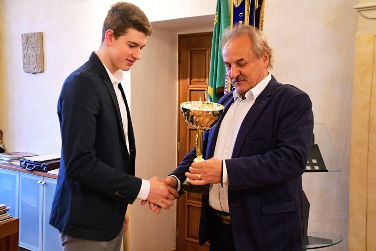 Starosta Litoměřic přijal mladého úspěšného plavce