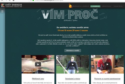 ČEZ pomůže dětem s fyzikou: zpřístupnil tisíc videí s pokusy a chystá soutěž o 200 000 korun