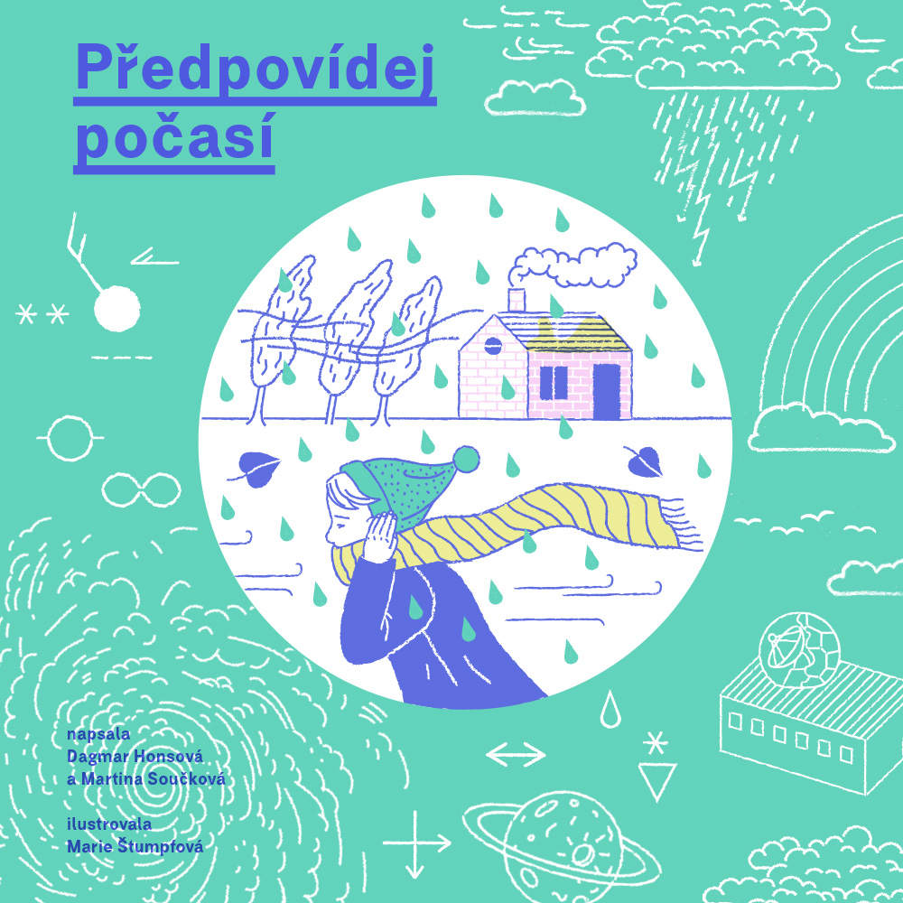 Ilustrovaná kniha Předpovídej počasí vysvětluje úžasné přírodní procesy. Čtenáři si můžou vyzkoušet práci meteorologů