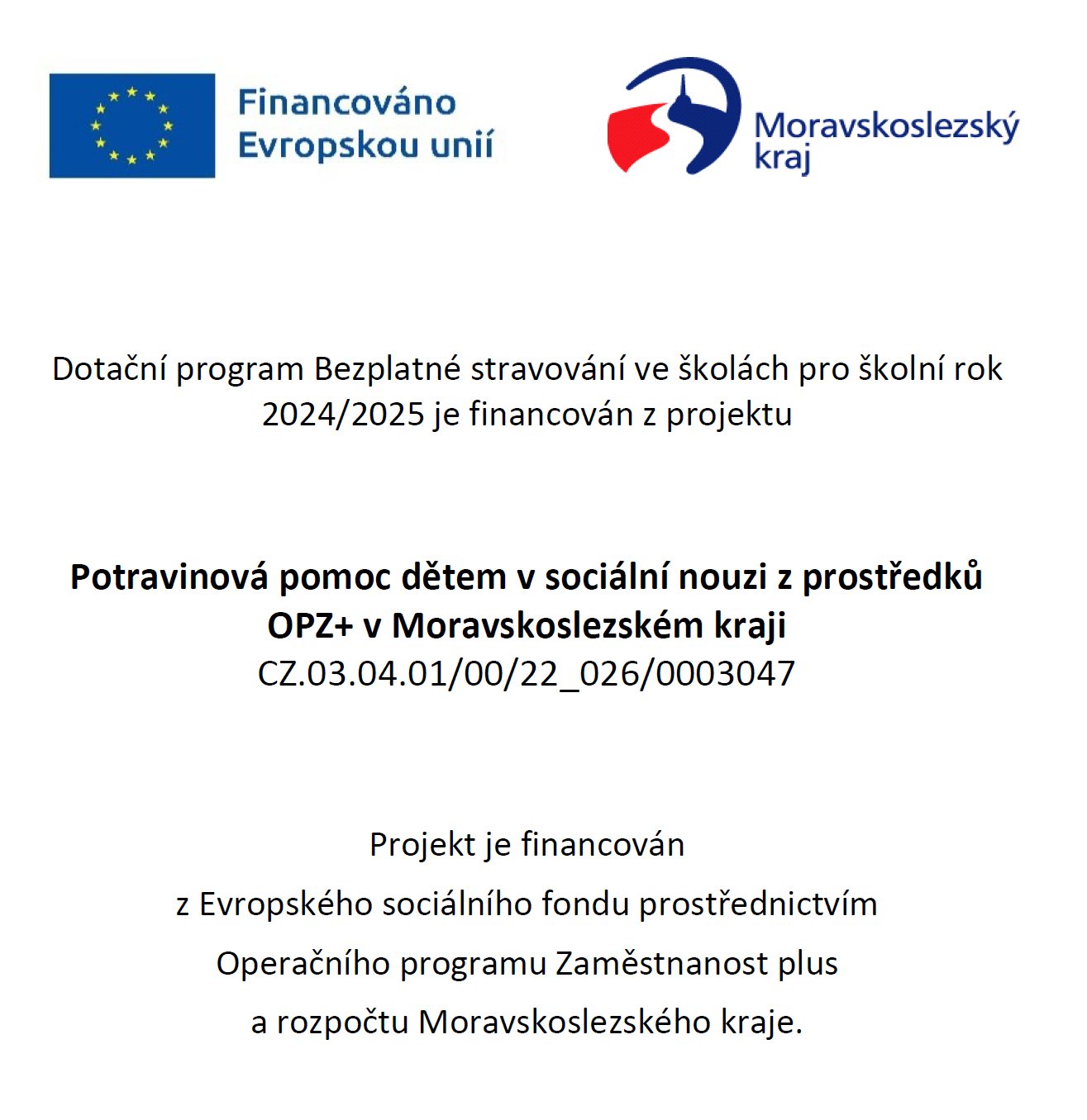 Obědy do škol zdarma
